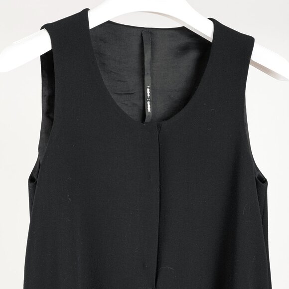 Sarah Lanzi AW/16 Minimalist Black Layered Sleeveless Dress - Picture 4 of 8